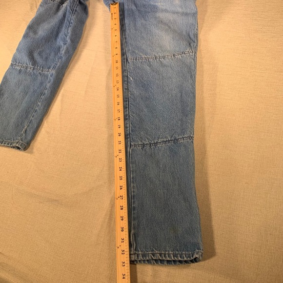 Fast Company Dragon Denim Jeans Men Light Wash USA Made Kevlar Lined Double Knee - Picture 6 of 9